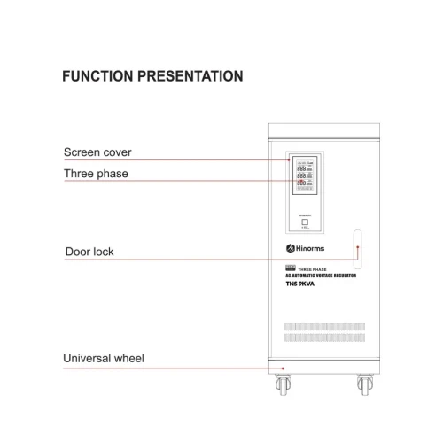 Hinorms TNS 9KVA Three Phase Automatic Voltage Regulator