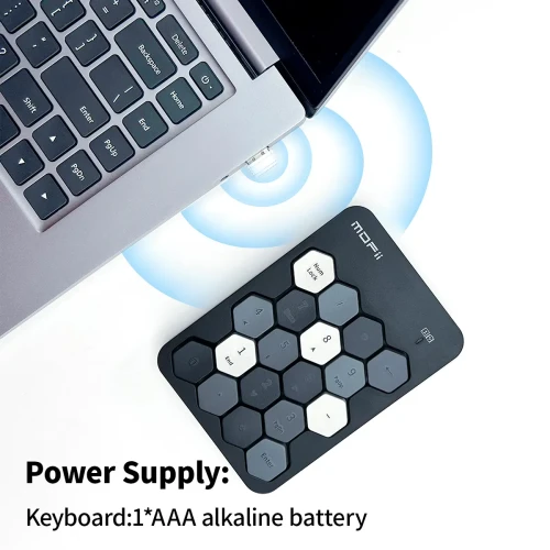 Mofii SK-660AGC Wireless Numeric Honey Comb Shape Keyboard