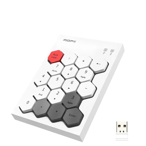 Mofii SK-660AGC Wireless Numeric Honey Comb Shape Keyboard